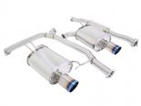 Megan Racing OE RS Series Catback Exhaust System with Dual 4inch Blue Titanium Burnt Tips Acura TSX 04-08